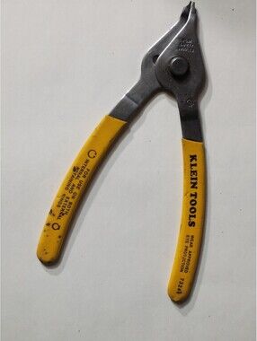 Vintage Klein Tools 73248 Convertible Internal/External 7-5/8" Snap Ring Pliers